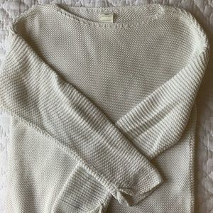 Zara White Knit Sweater